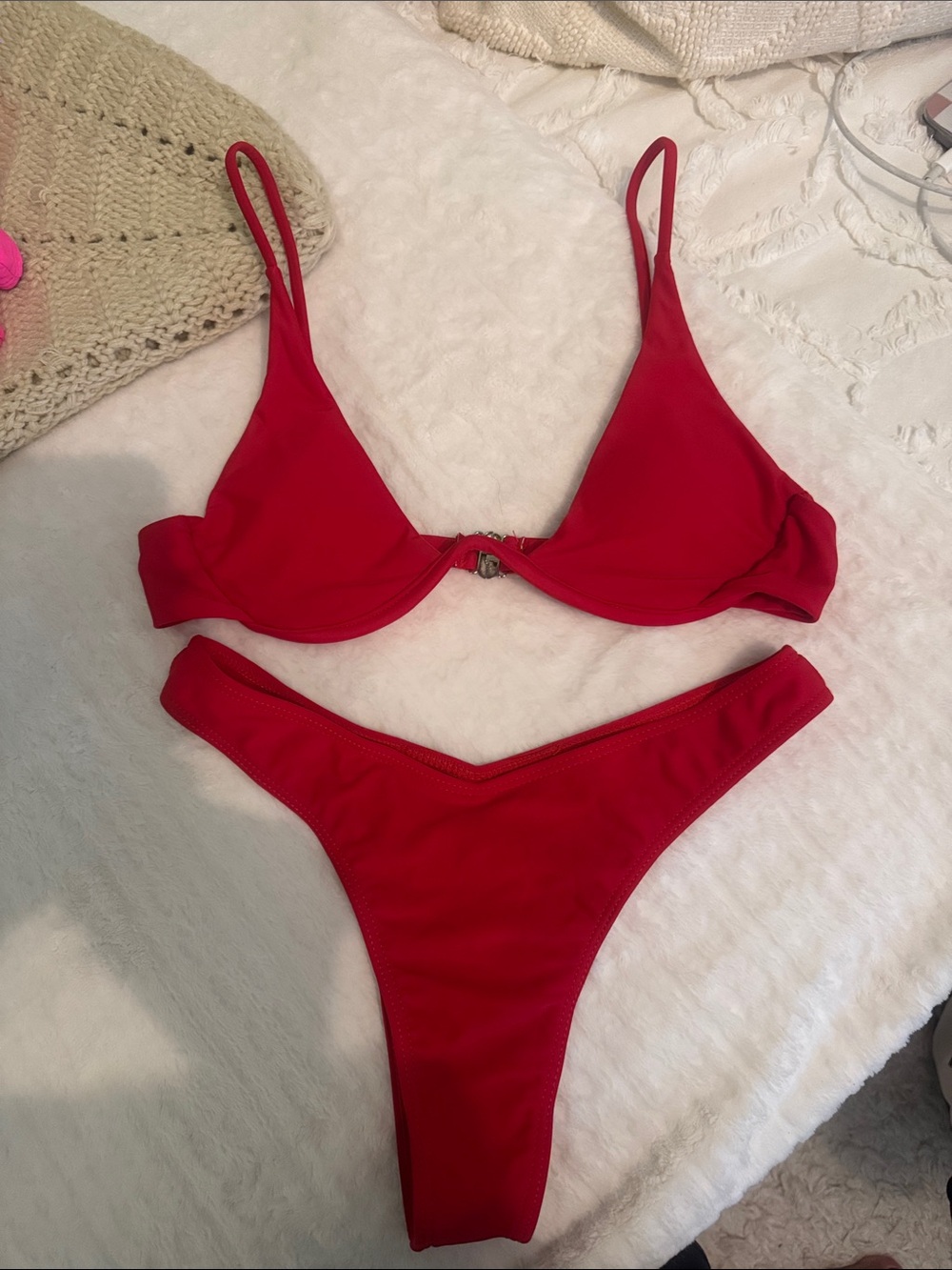 Red Women's Bikini Set - SHEIN size Small